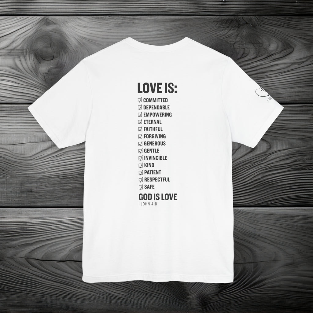 GOD is Love Unisex Jersey Short Sleeve Tee