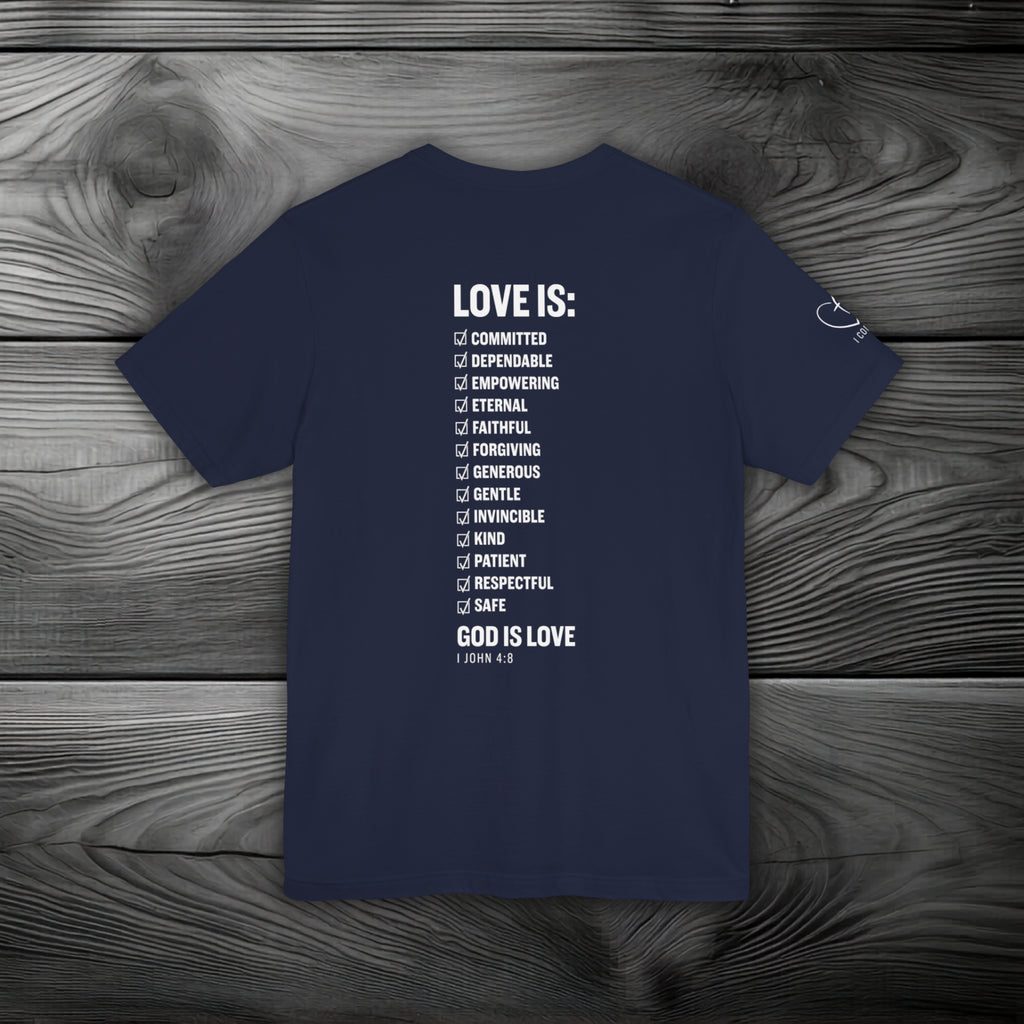 GOD is Love Unisex Jersey Short Sleeve Tee