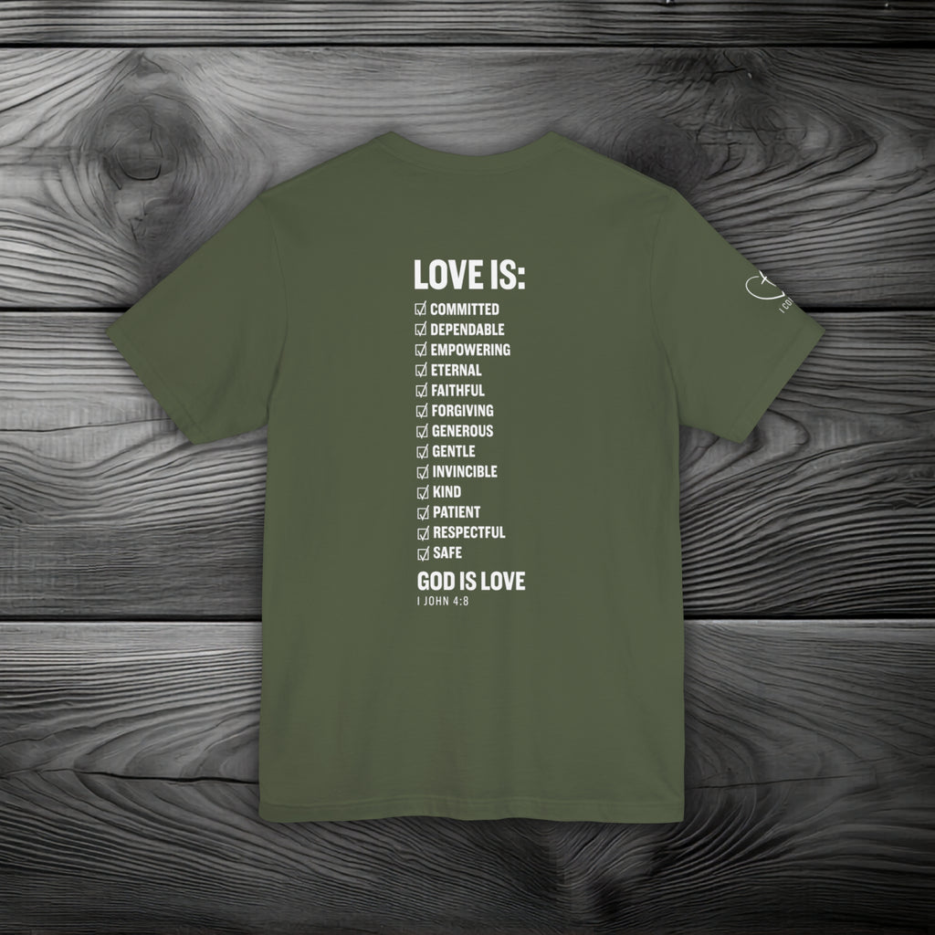 GOD is Love Unisex Jersey Short Sleeve Tee