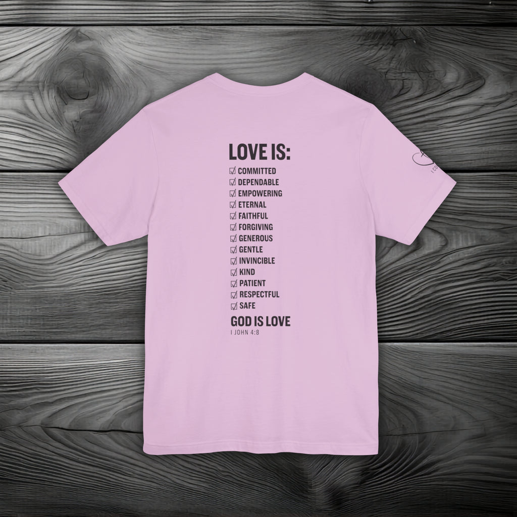 GOD is Love Unisex Jersey Short Sleeve Tee