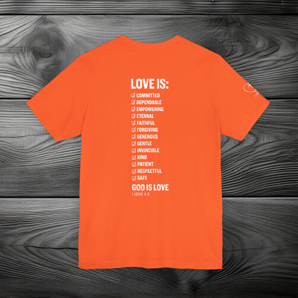 GOD is Love Unisex Jersey Short Sleeve Tee