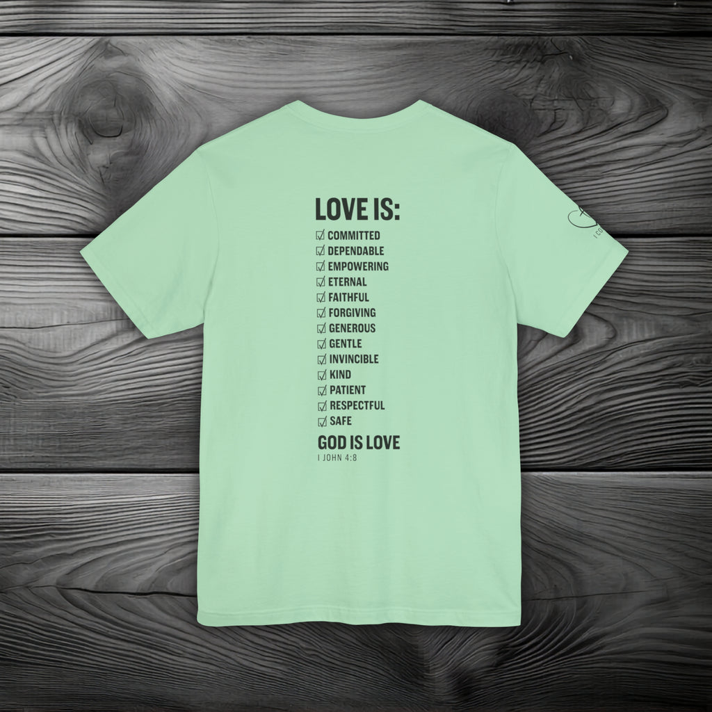 GOD is Love Unisex Jersey Short Sleeve Tee