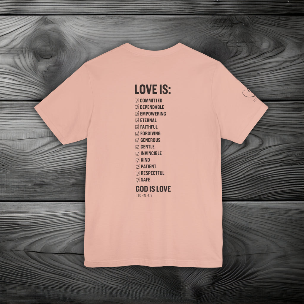 GOD is Love Unisex Jersey Short Sleeve Tee