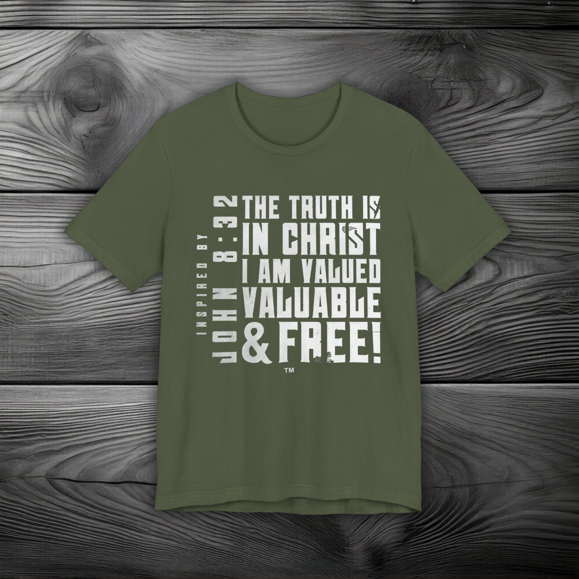 The Truth is in Christ I Am Valued Unisex Jersey Short Sleeve Tee