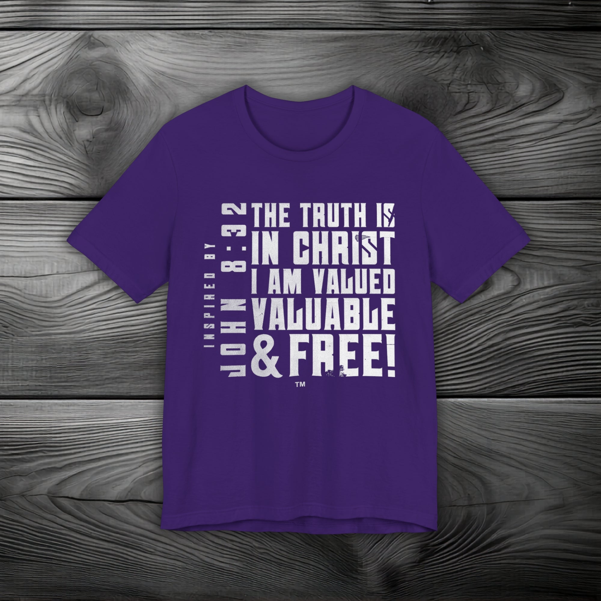 The Truth is in Christ I Am Valued Unisex Jersey Short Sleeve Tee