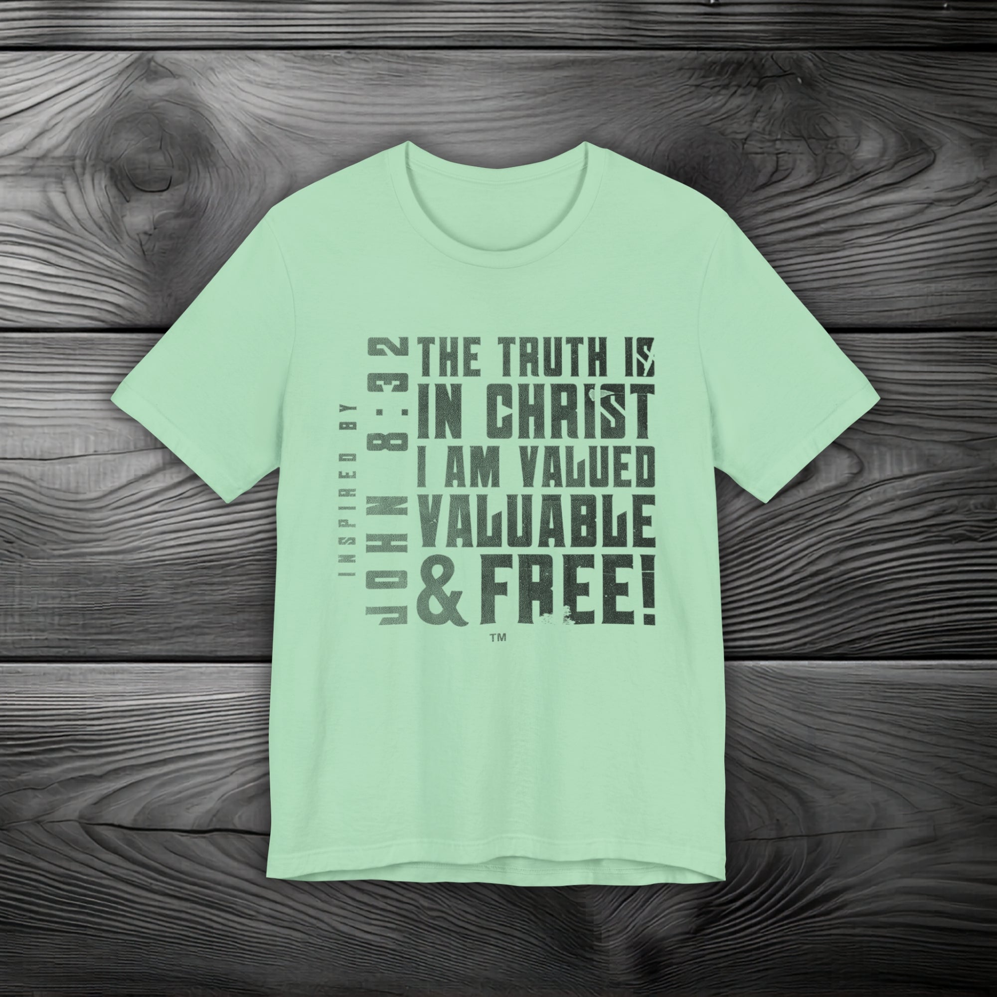The Truth is in Christ I Am Valued Unisex Jersey Short Sleeve Tee