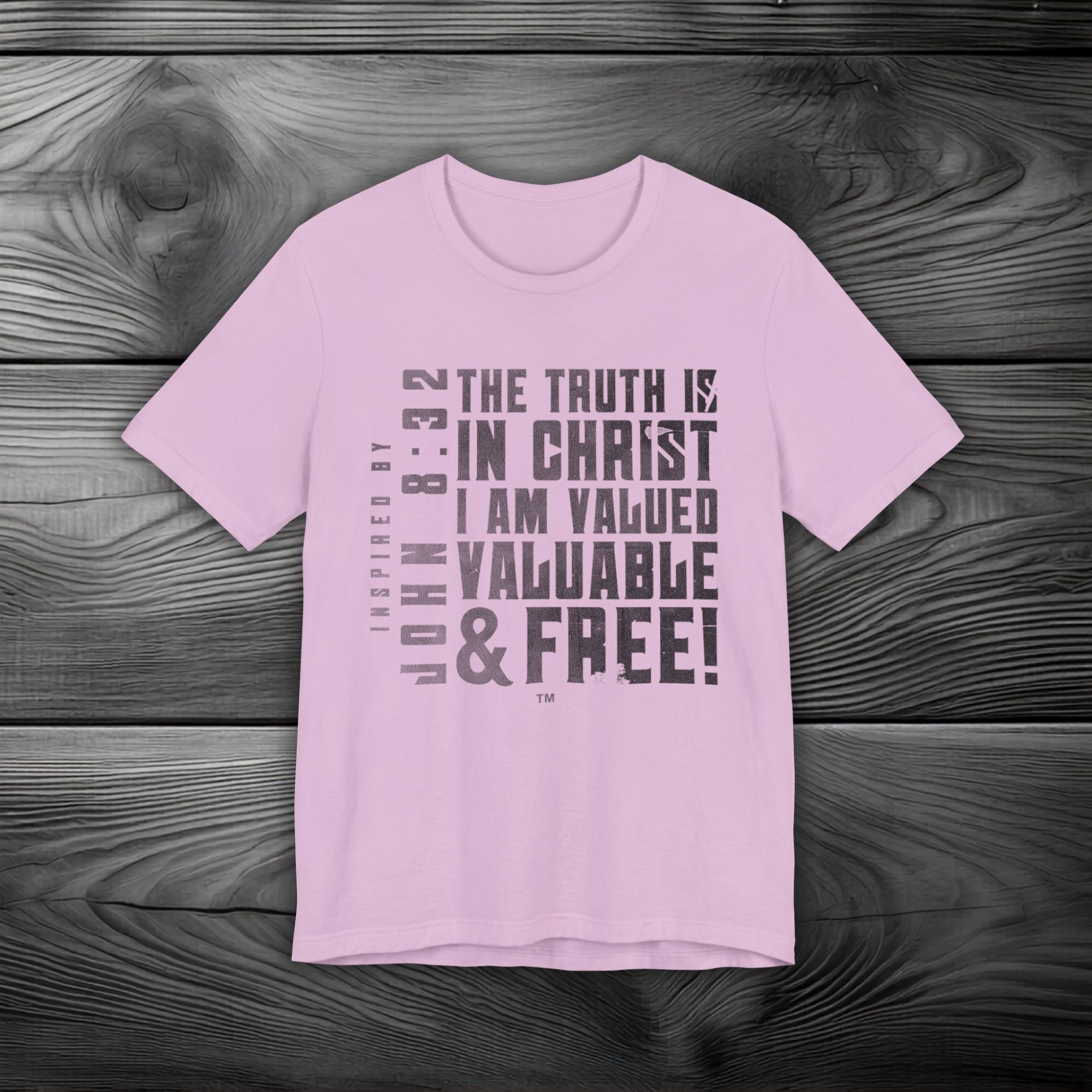 The Truth is in Christ I Am Valued Unisex Jersey Short Sleeve Tee