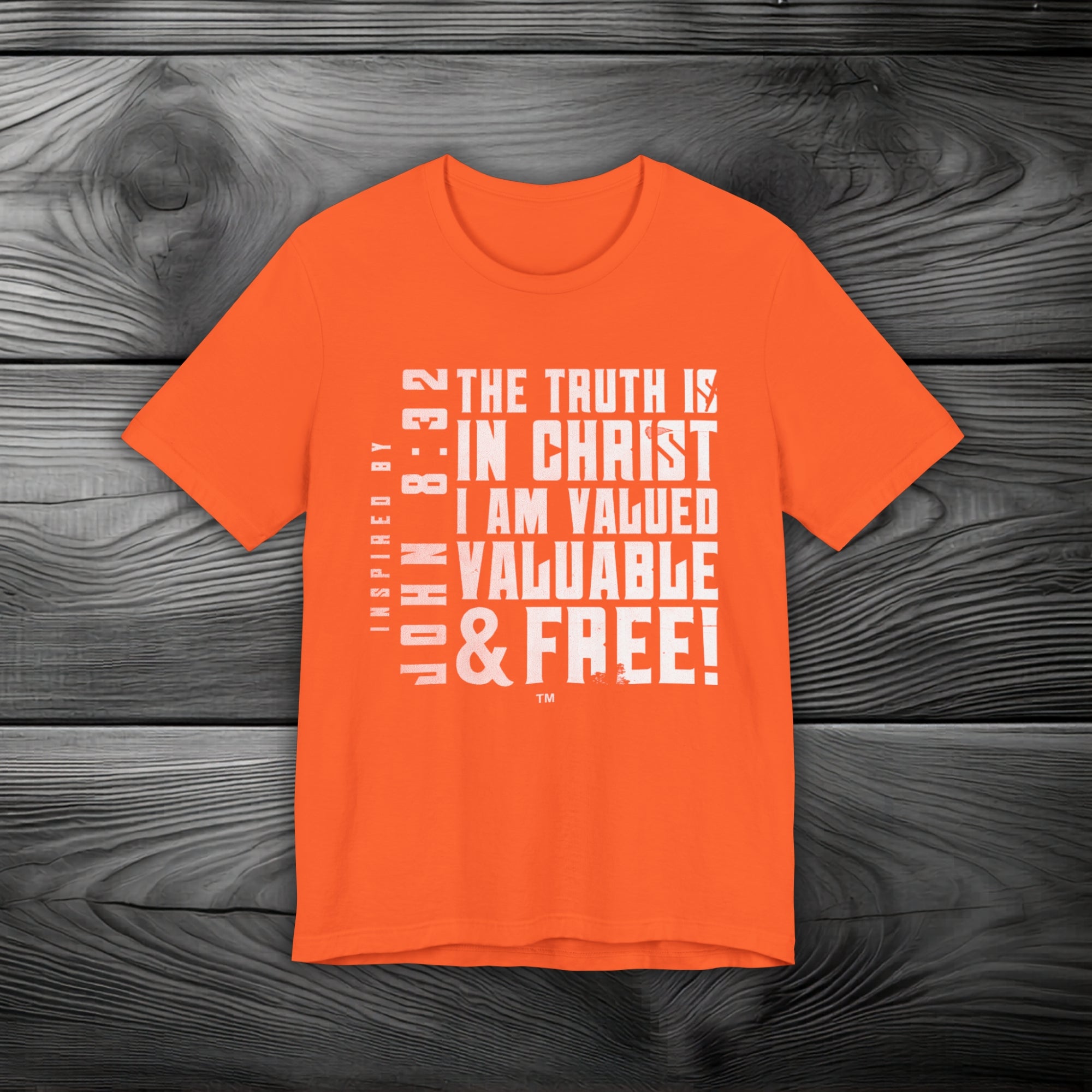 The Truth is in Christ I Am Valued Unisex Jersey Short Sleeve Tee