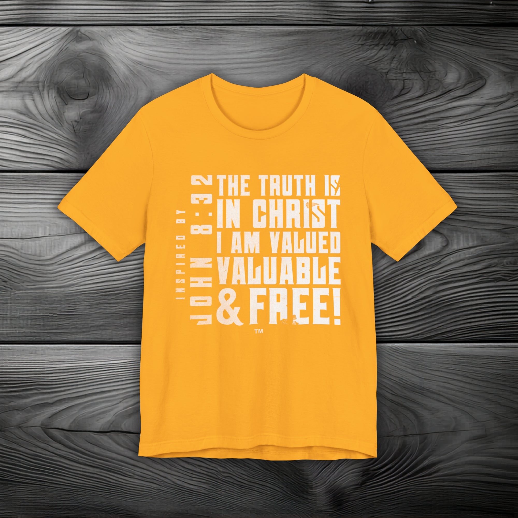 The Truth is in Christ I Am Valued Unisex Jersey Short Sleeve Tee