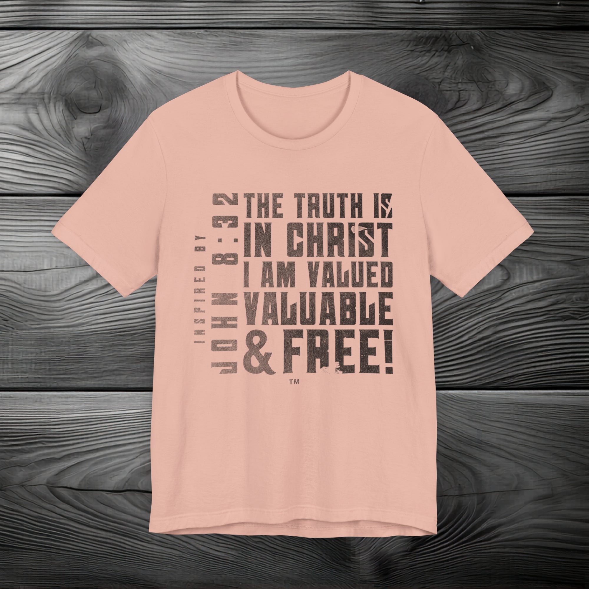 The Truth is in Christ I Am Valued Unisex Jersey Short Sleeve Tee