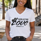 Everlasting Love Unisex Jersey Short Sleeve V-Neck Tee
