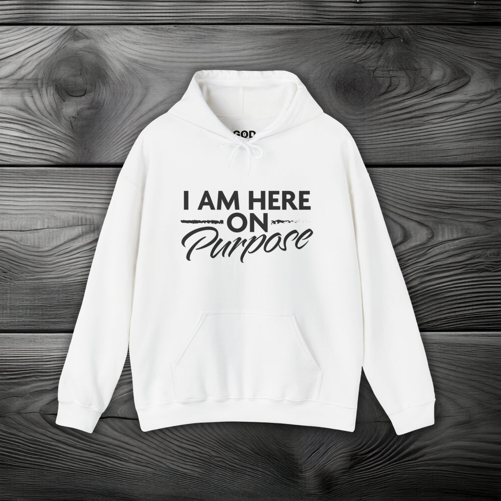 I Am Here on Purpose Pullover Hoodie