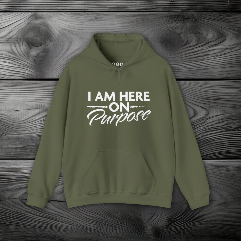 I Am Here on Purpose Pullover Hoodie