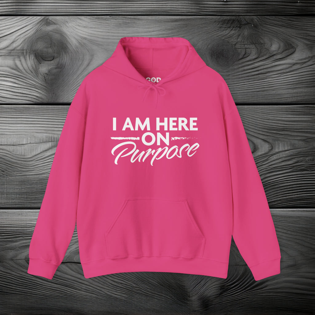 I Am Here on Purpose Pullover Hoodie