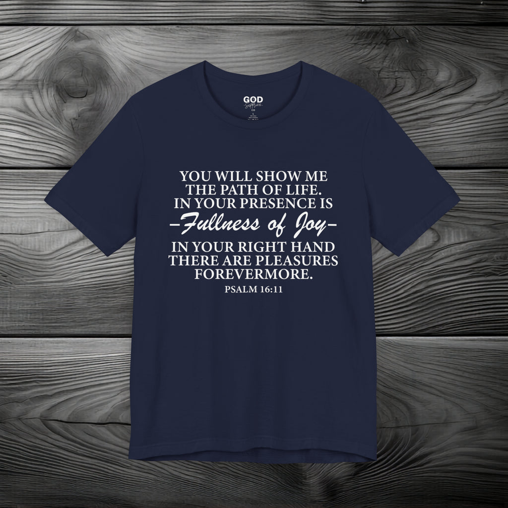 Joy In GOD's Presence Unisex Jersey Short Sleeve Tee