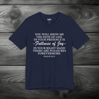 Joy In GOD's Presence Unisex Jersey Short Sleeve Tee