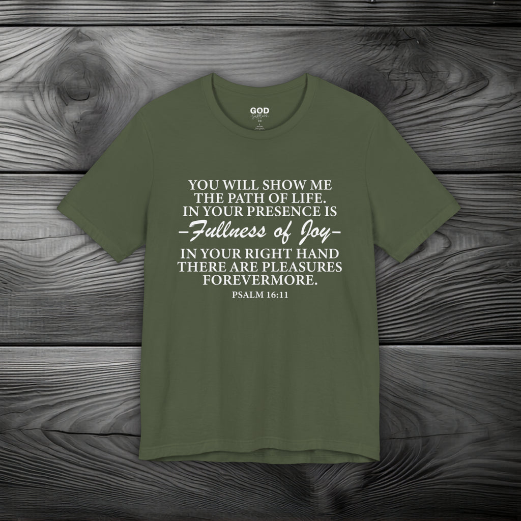 Joy In GOD's Presence Unisex Jersey Short Sleeve Tee