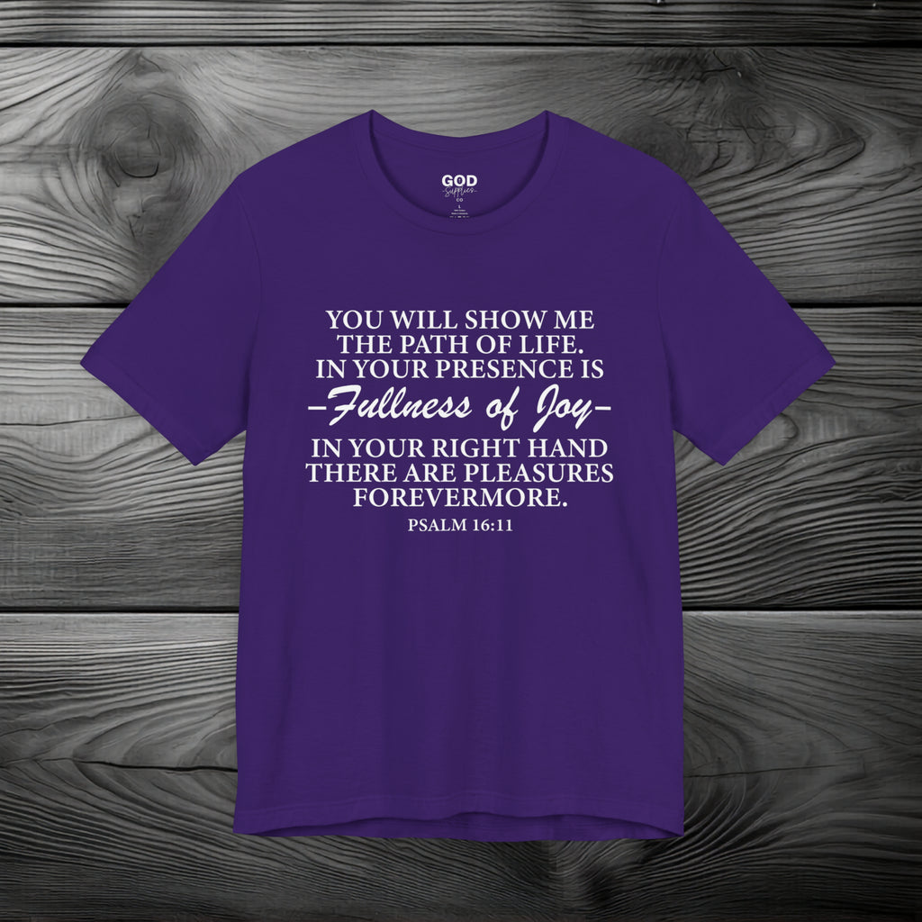 Joy In GOD's Presence Unisex Jersey Short Sleeve Tee