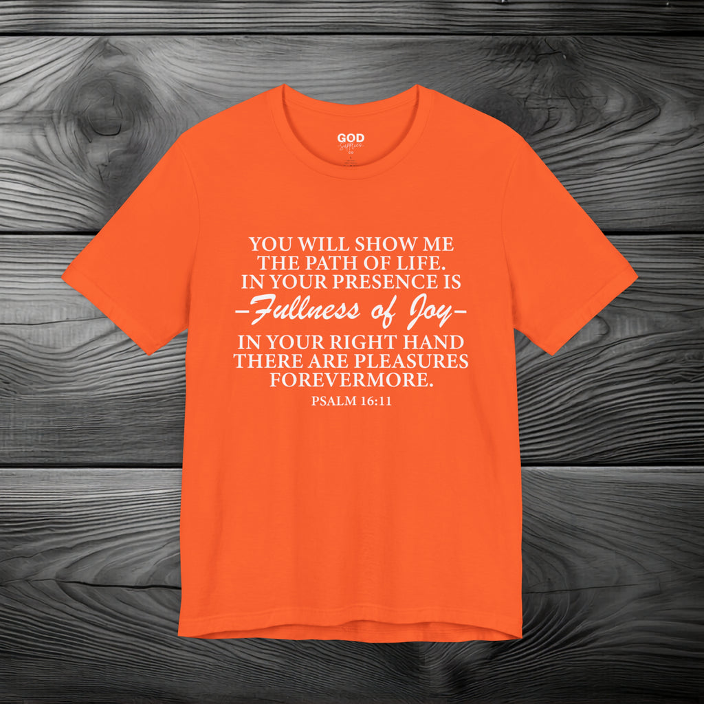 Joy In GOD's Presence Unisex Jersey Short Sleeve Tee