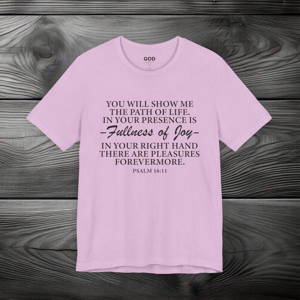 Joy In GOD's Presence Unisex Jersey Short Sleeve Tee