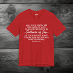 Joy In GOD's Presence Unisex Jersey Short Sleeve Tee