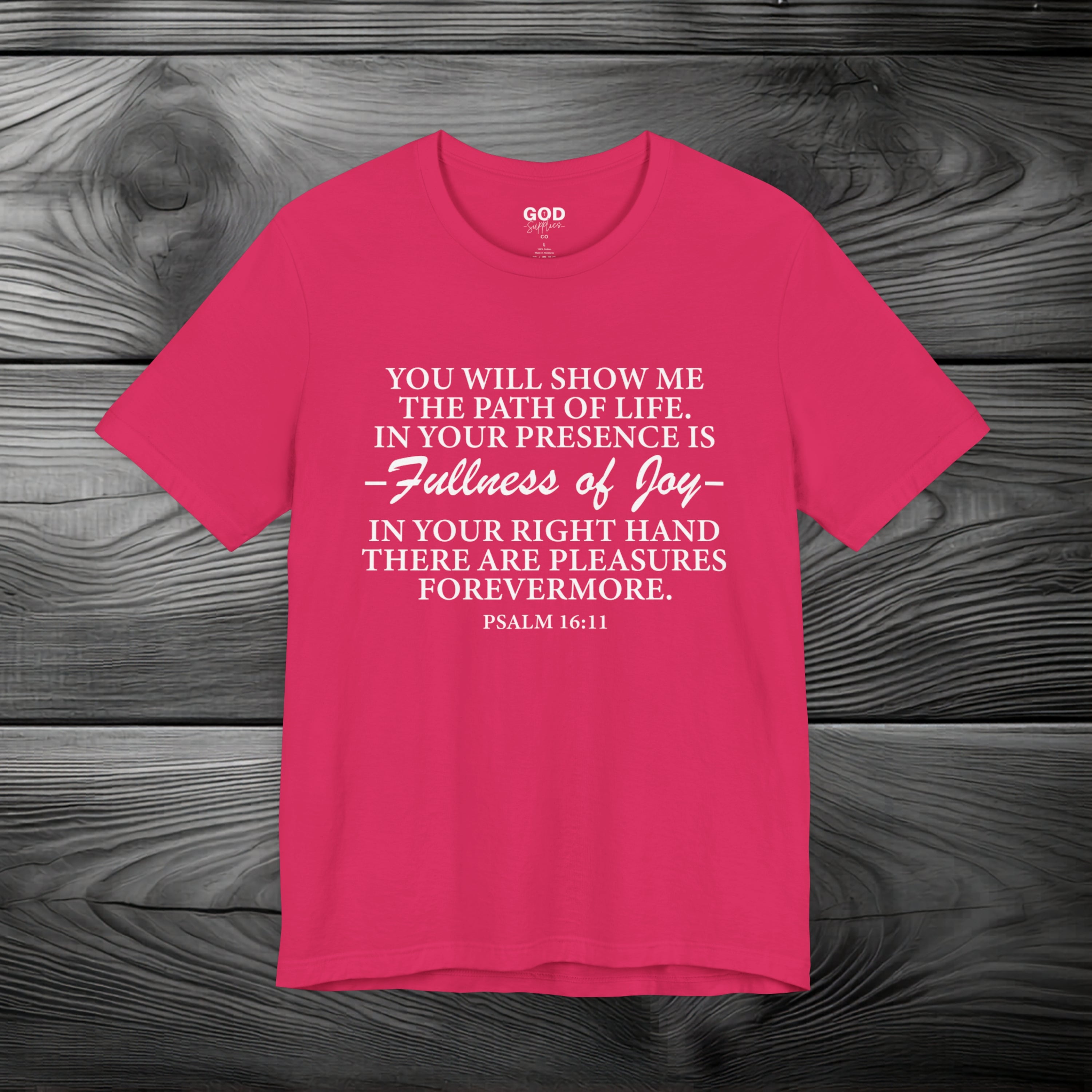 Joy In GOD's Presence Unisex Jersey Short Sleeve Tee