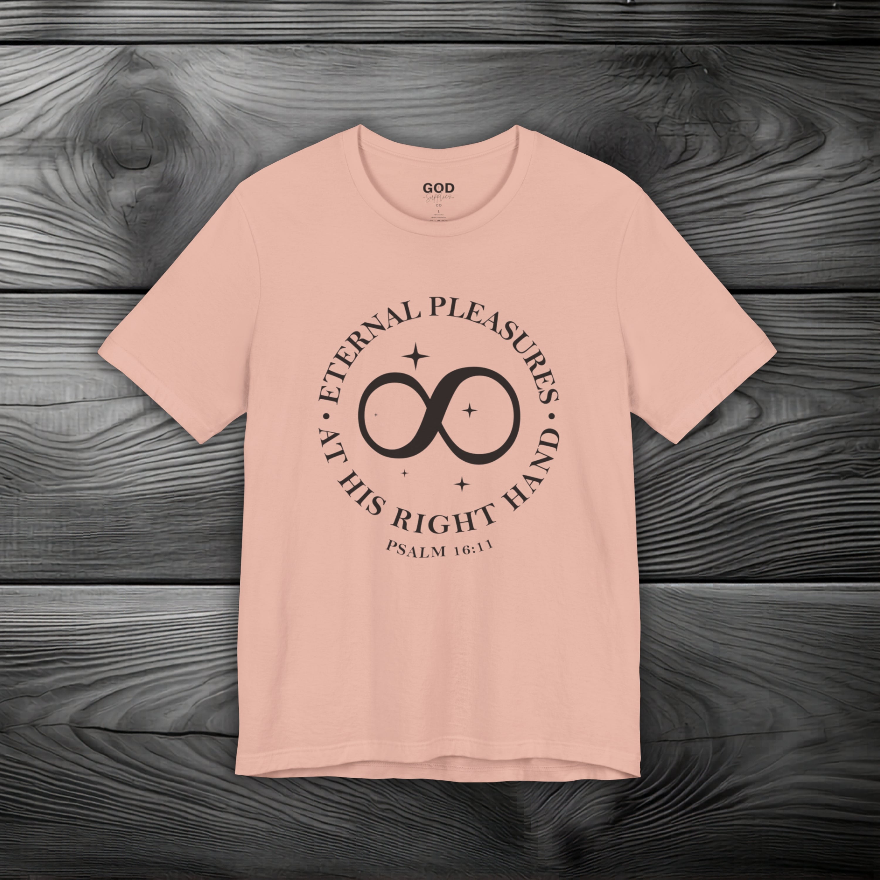 Eternal Pleasures ay His Right Hand Unisex Jersey Short Sleeve Tee