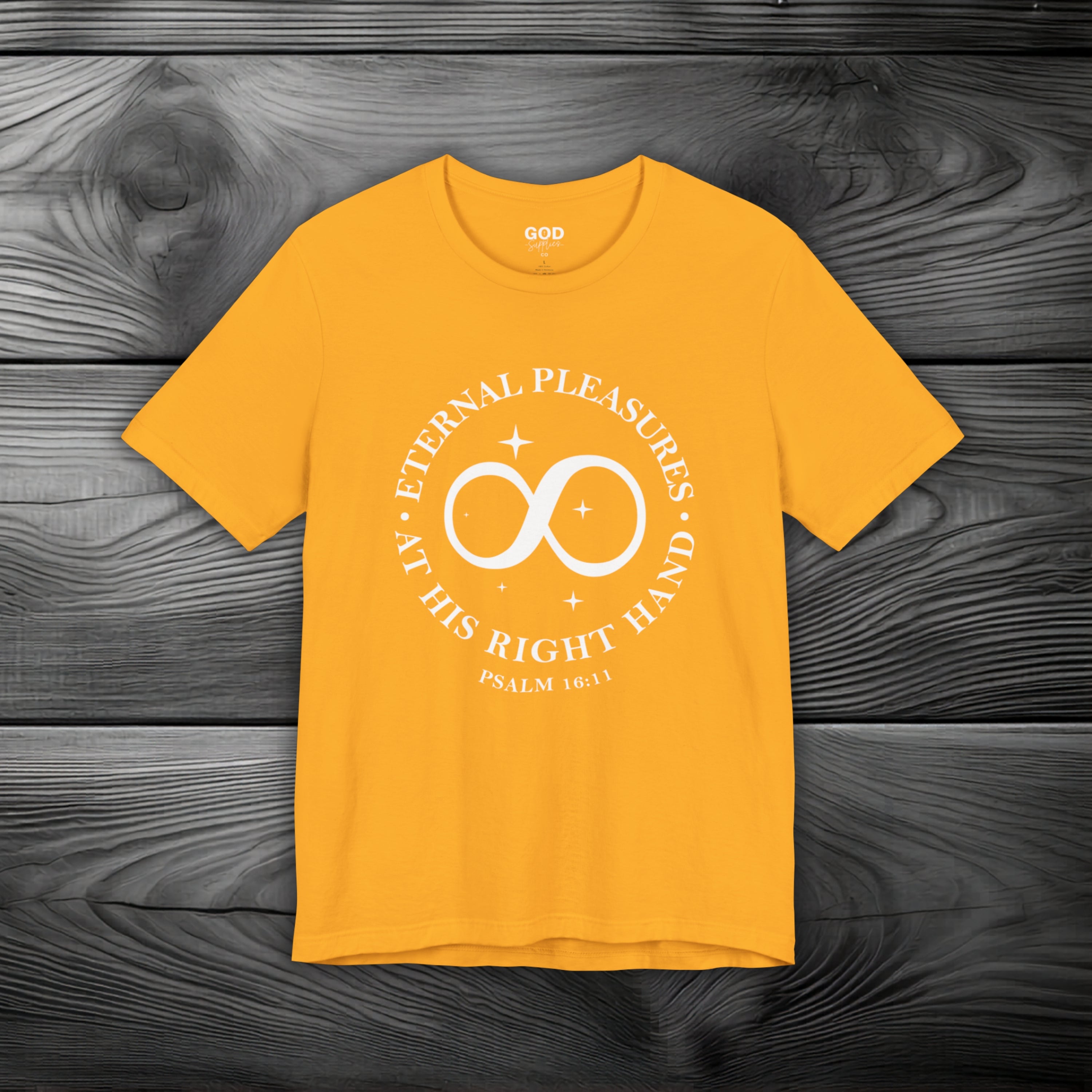 Eternal Pleasures ay His Right Hand Unisex Jersey Short Sleeve Tee