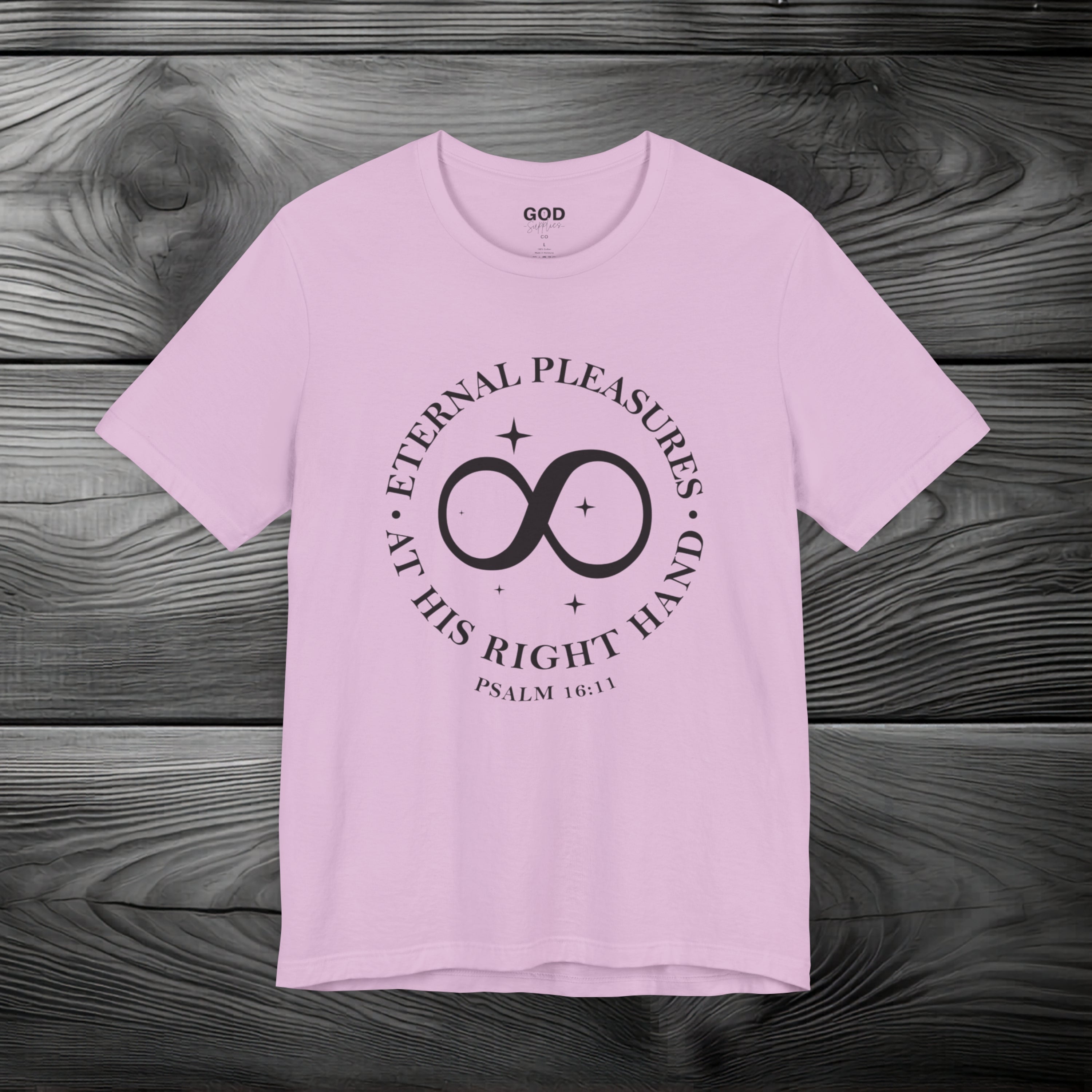 Eternal Pleasures ay His Right Hand Unisex Jersey Short Sleeve Tee