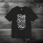 The Truth is in Christ I Am Valued Valuable and Free Unisex Jersey Short Sleeve Tee
