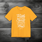 The Truth is in Christ I Am Valued Valuable and Free Unisex Jersey Short Sleeve Tee