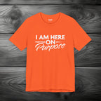 I Am Here on Purpose Unisex Jersey Short Sleeve Tee