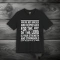 Strength in the Joy of the LORD Unisex Jersey Short Sleeve Tee