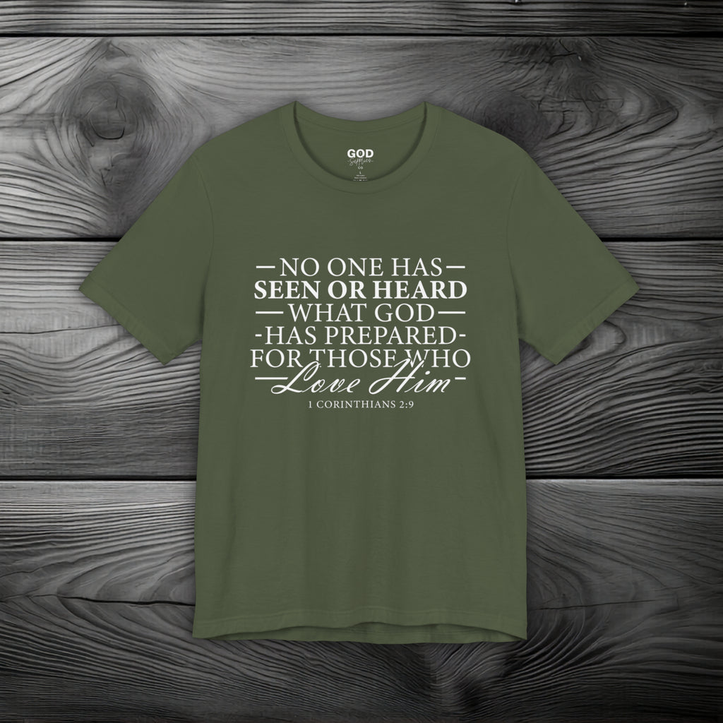 GOD Has Something Prepared for You Unisex Jersey Short Sleeve Tee