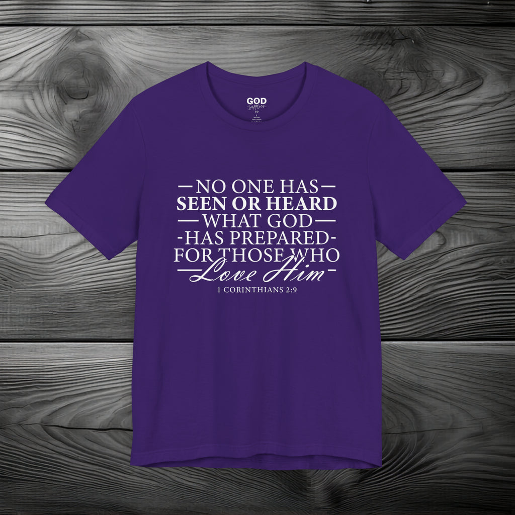 GOD Has Something Prepared for You Unisex Jersey Short Sleeve Tee