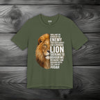 I Am Walking With the Lion of Judah Unisex Jersey Short Sleeve Tee