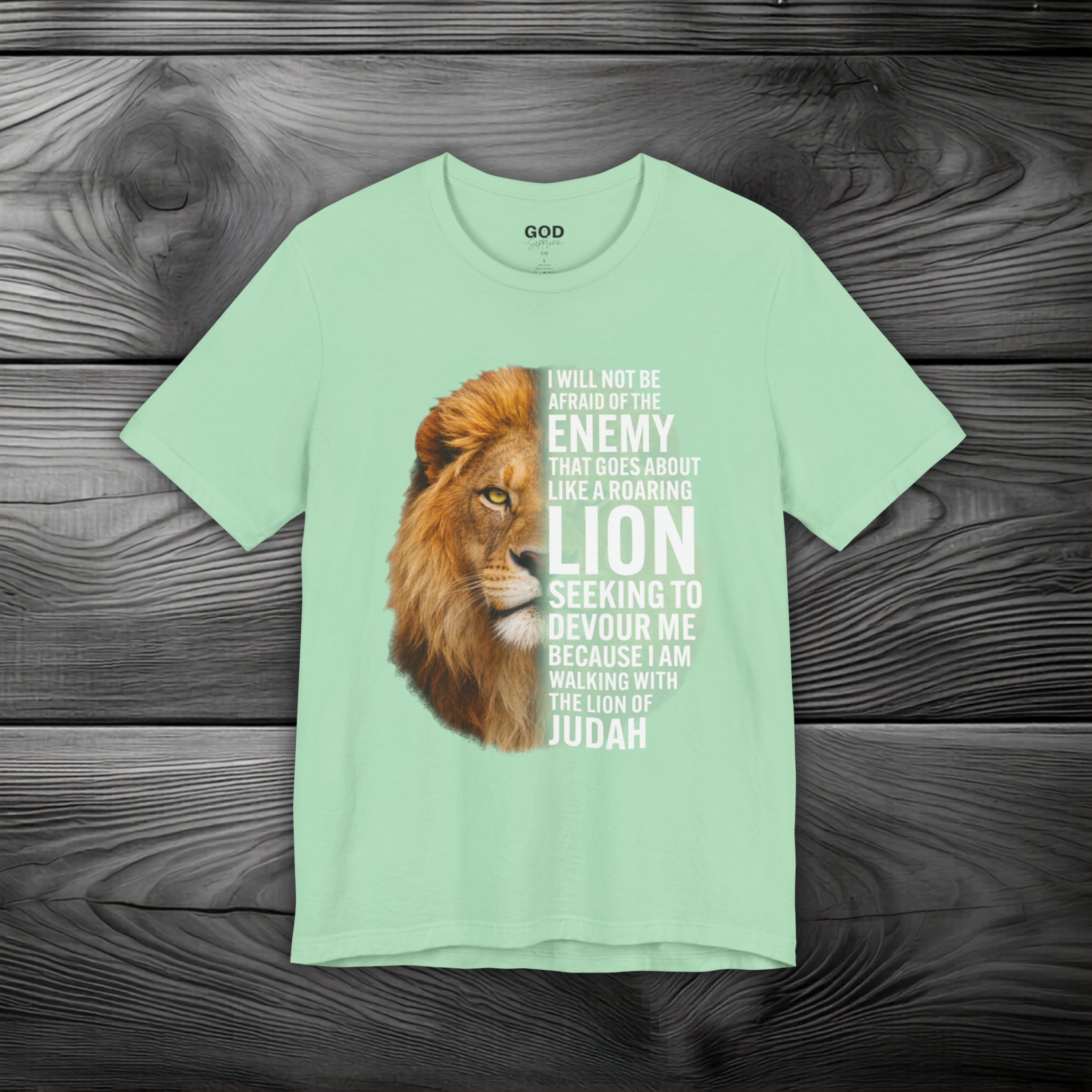 I Am Walking With the Lion of Judah Unisex Jersey Short Sleeve Tee