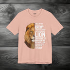 I Am Walking With the Lion of Judah Unisex Jersey Short Sleeve Tee