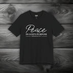Peace in God's Purpose Unisex Jersey Short Sleeve Tee
