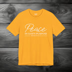 Peace in God's Purpose Unisex Jersey Short Sleeve Tee