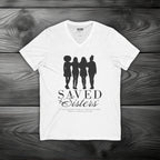Saved Sisters Unisex Jersey Short Sleeve V-Neck Tee