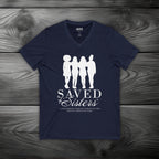 Saved Sisters Unisex Jersey Short Sleeve V-Neck Tee