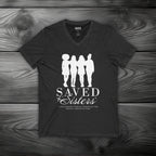 Saved Sisters Unisex Jersey Short Sleeve V-Neck Tee