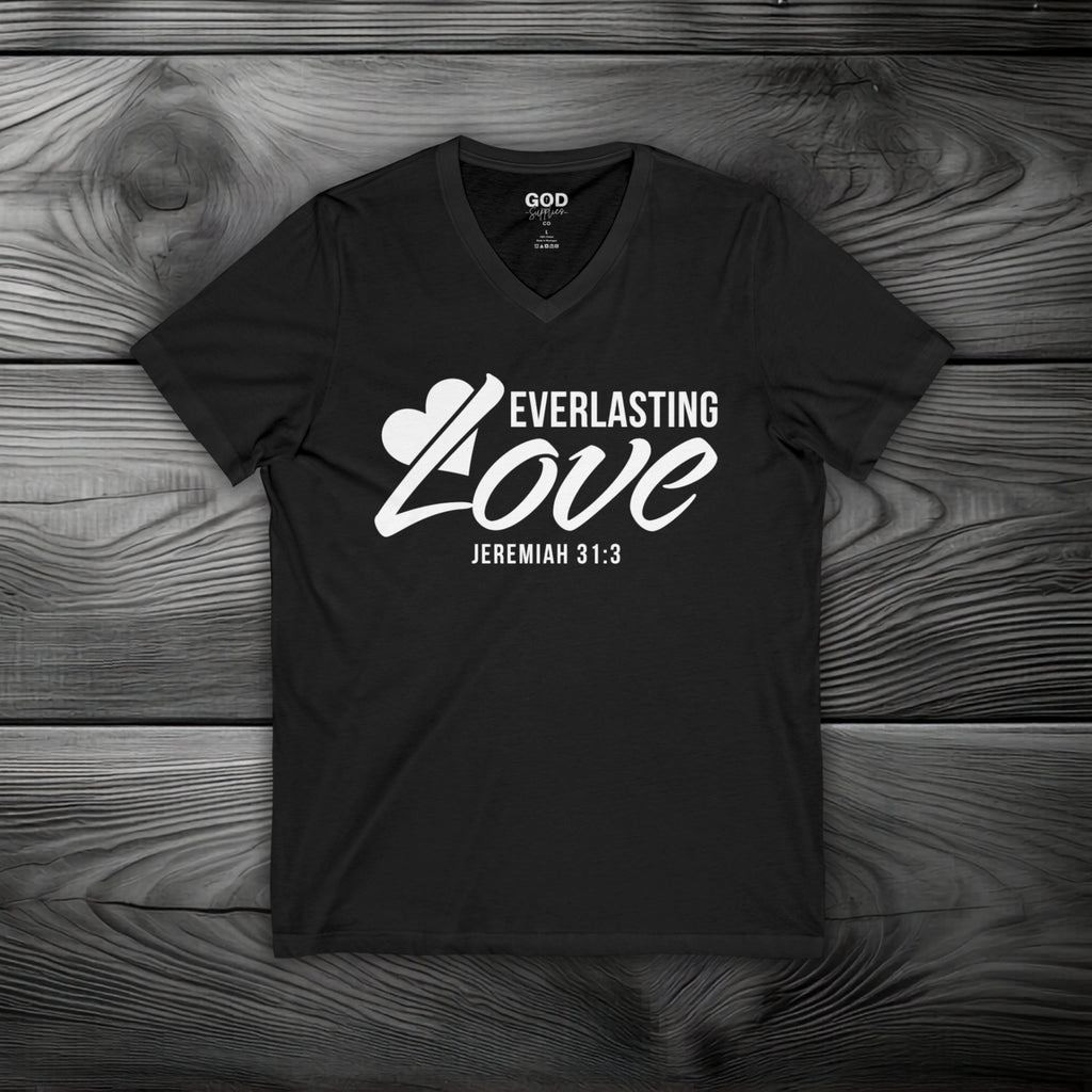 Everlasting Love Unisex Jersey Short Sleeve V-Neck Tee
