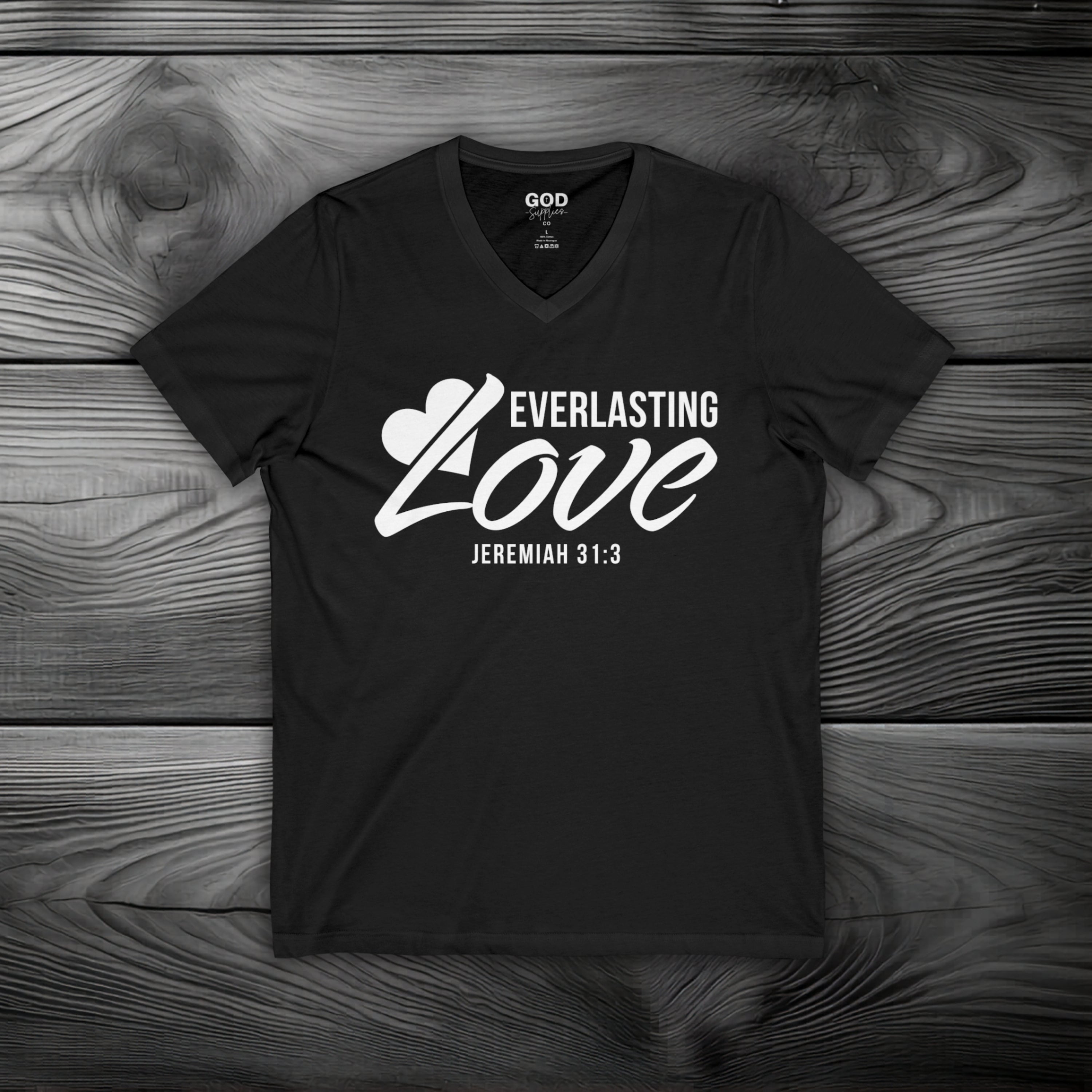 Everlasting Love Unisex Jersey Short Sleeve V-Neck Tee