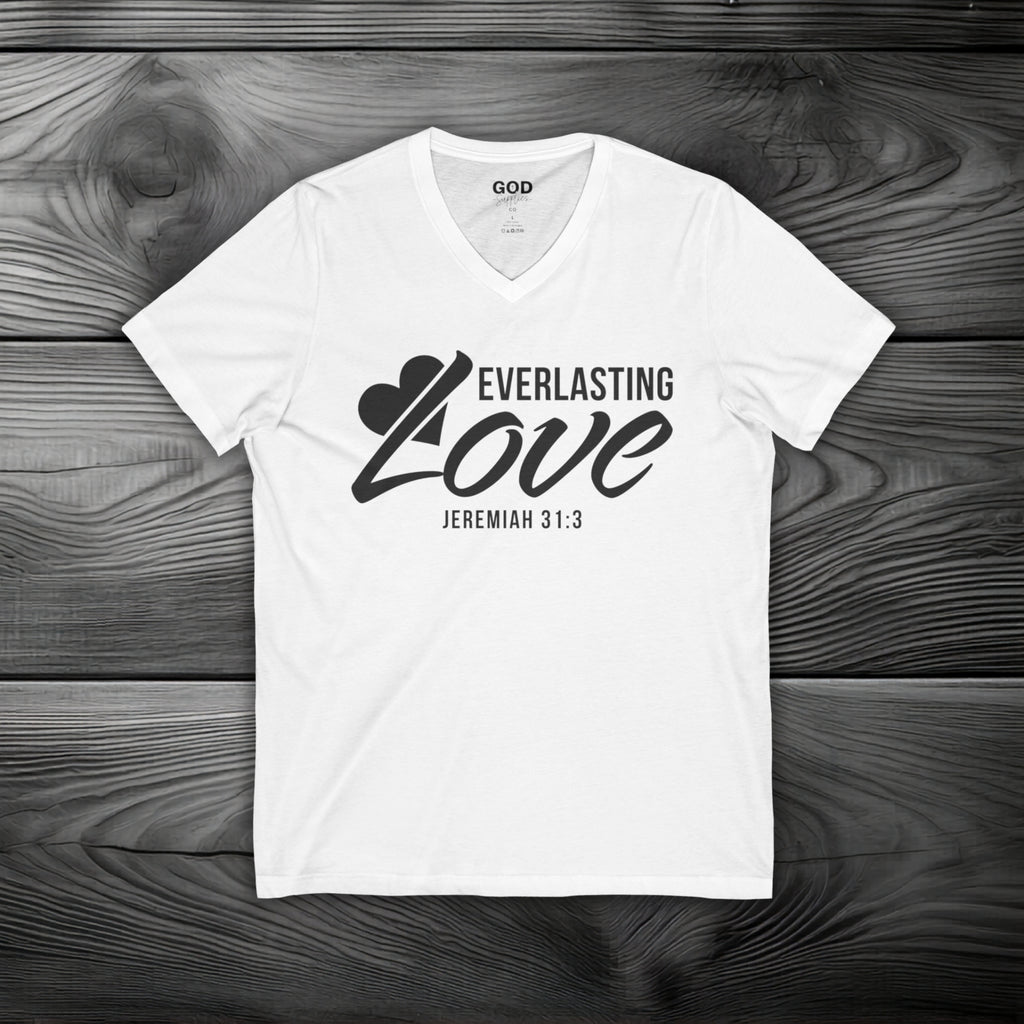 Everlasting Love Unisex Jersey Short Sleeve V-Neck Tee