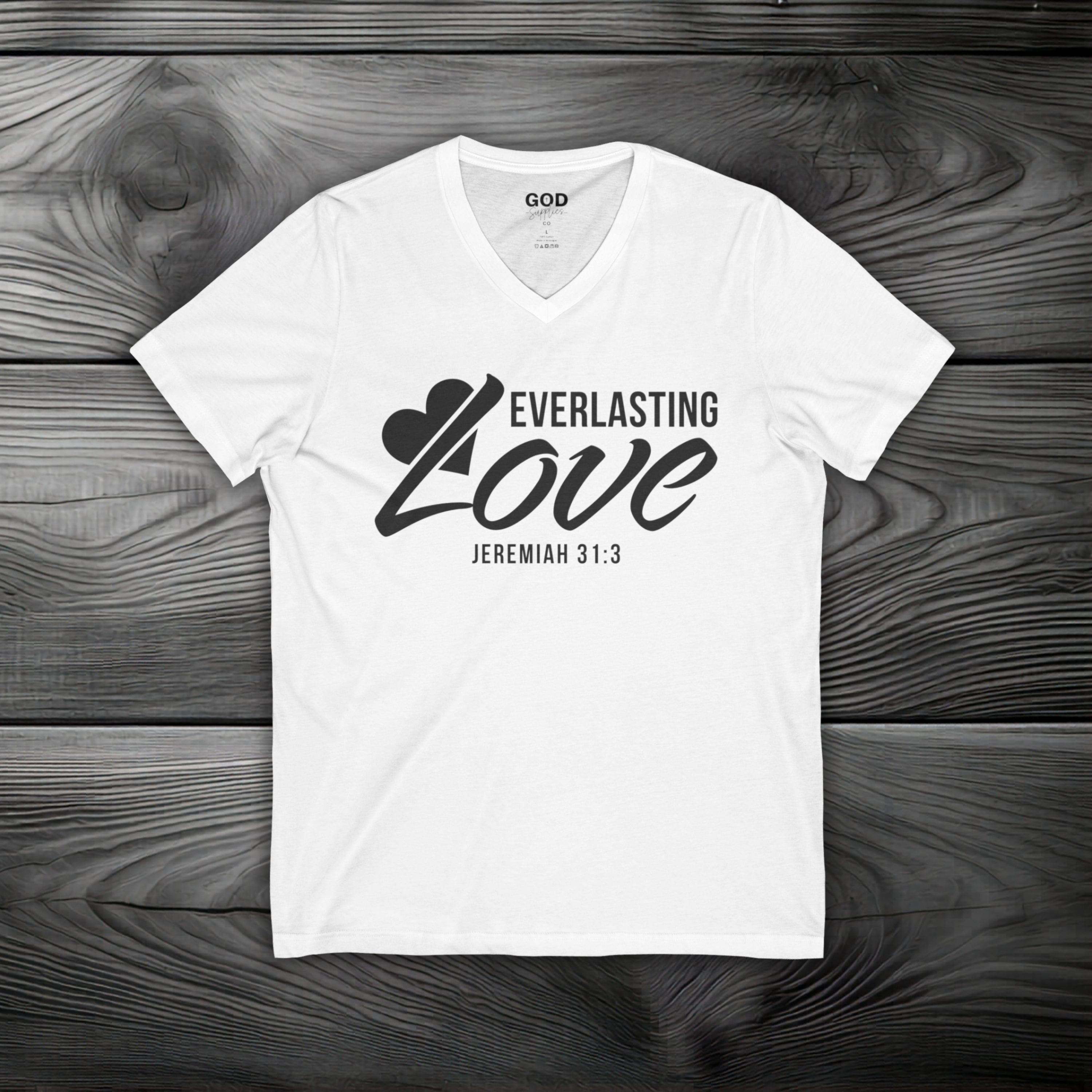 Everlasting Love Unisex Jersey Short Sleeve V-Neck Tee