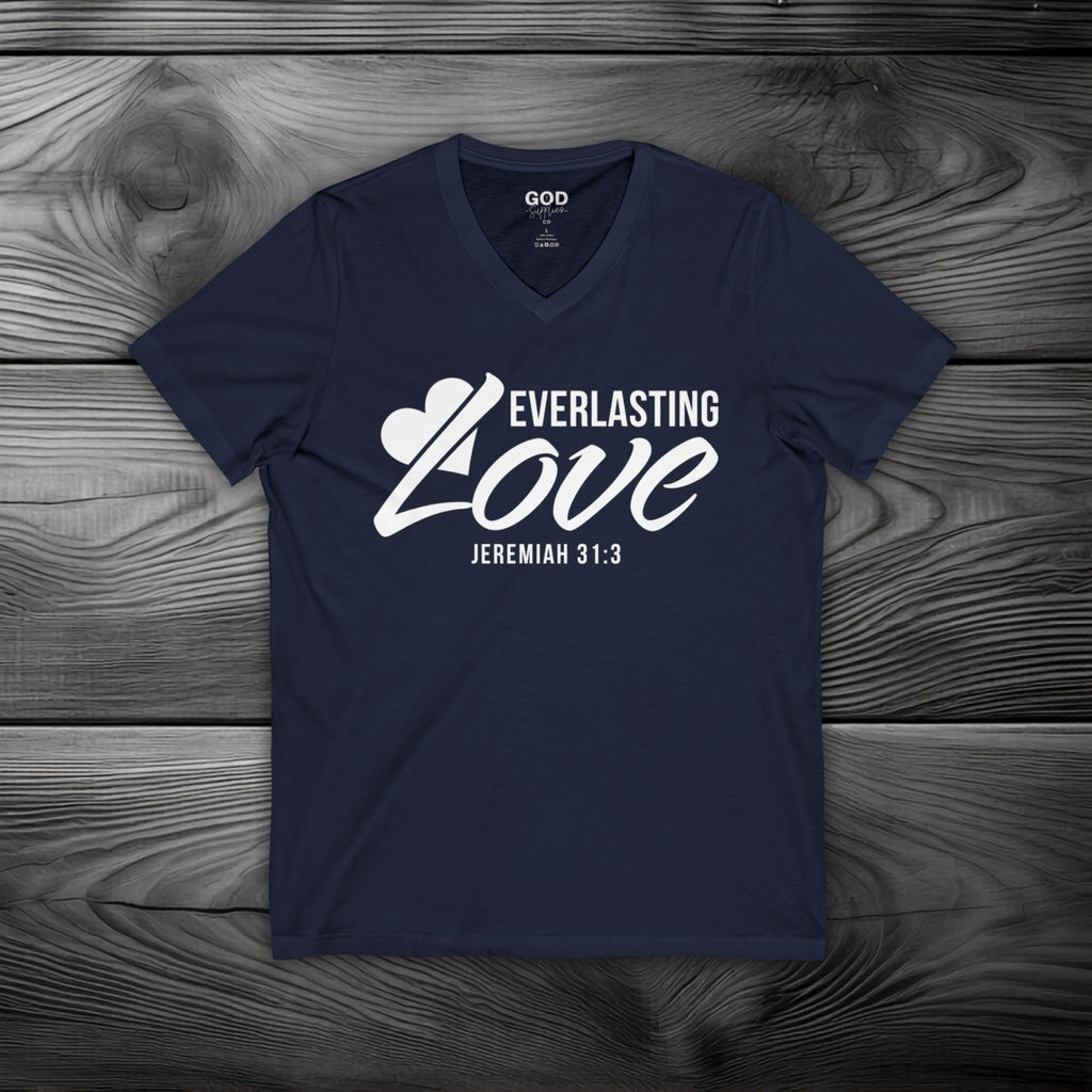 Everlasting Love Unisex Jersey Short Sleeve V-Neck Tee