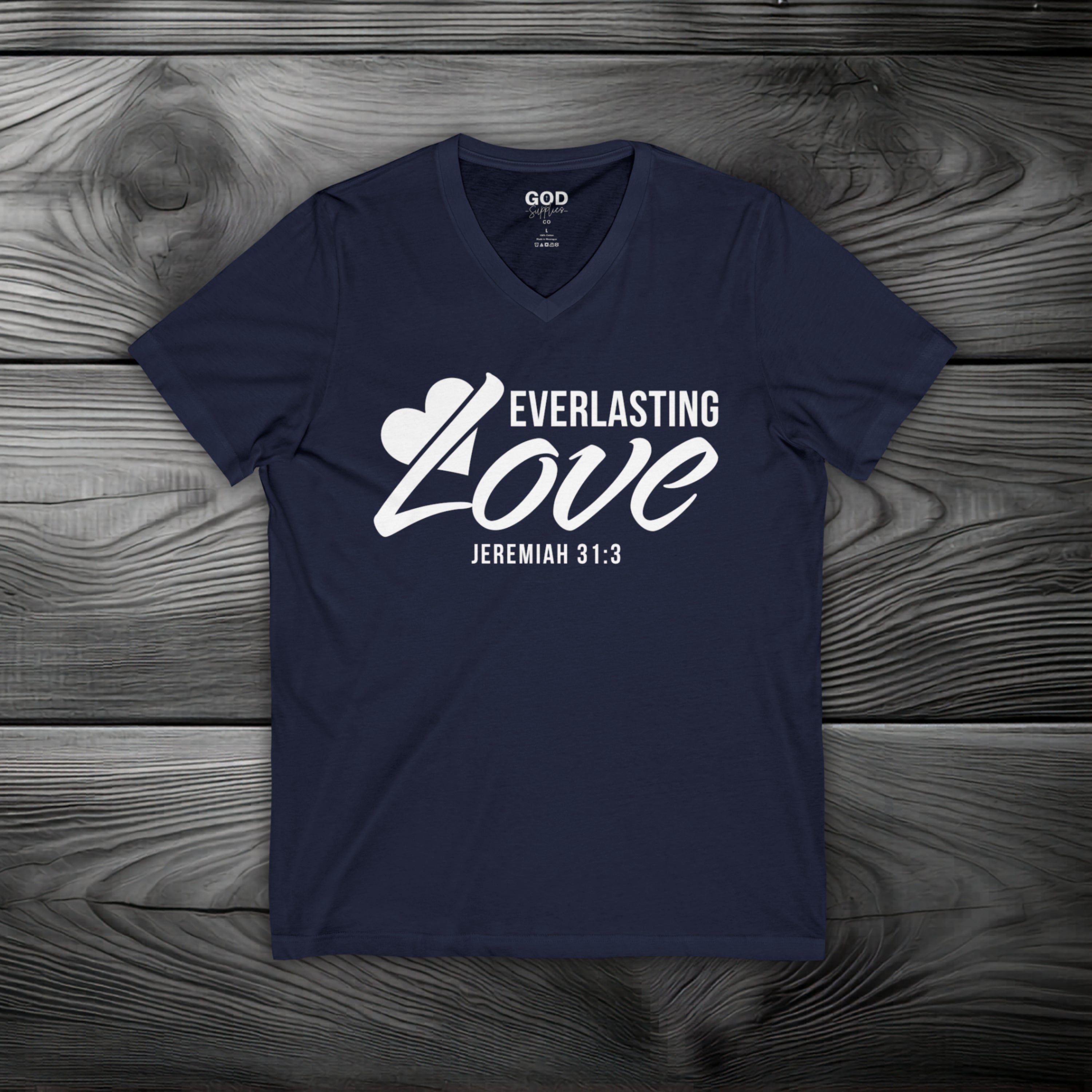 Everlasting Love Unisex Jersey Short Sleeve V-Neck Tee