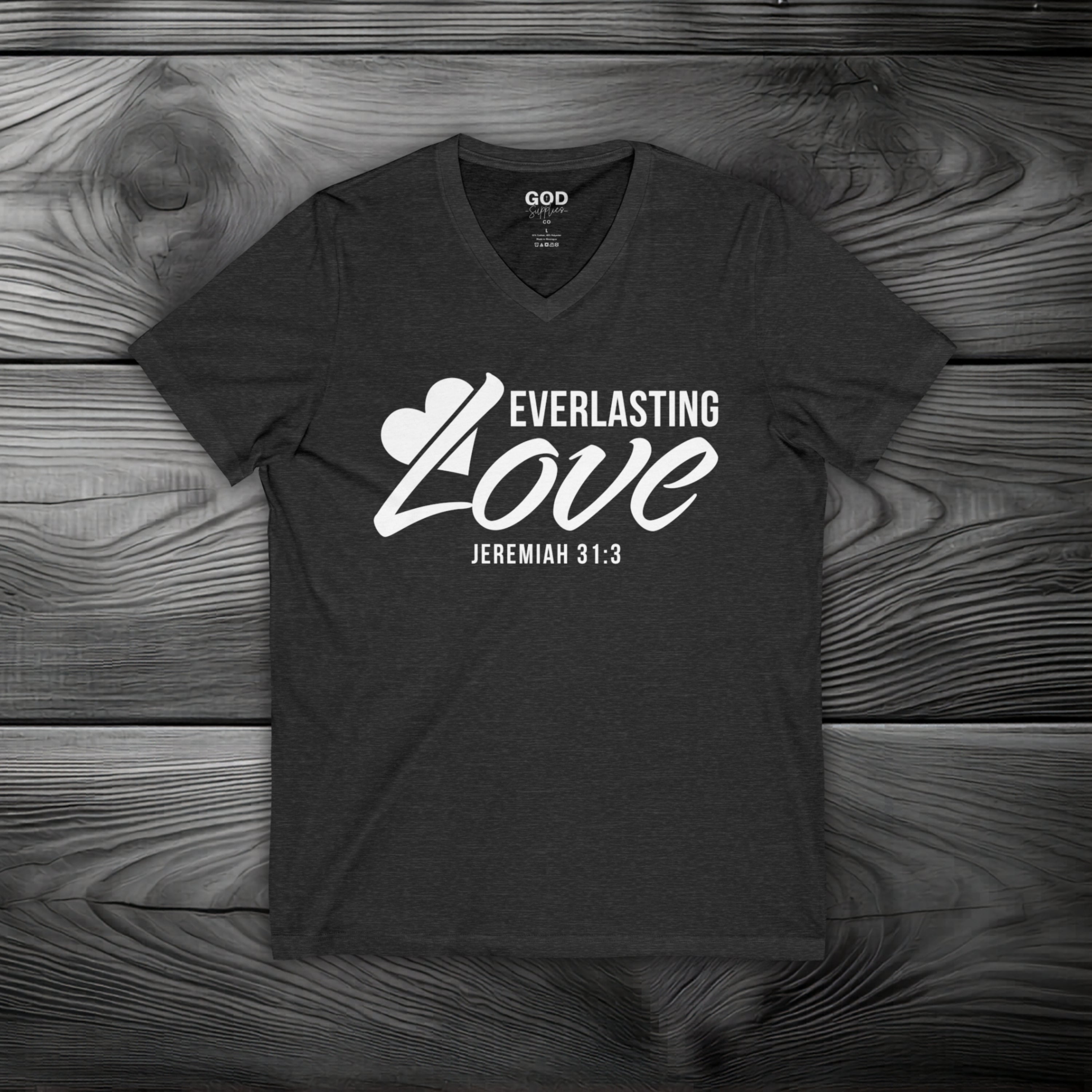 Everlasting Love Unisex Jersey Short Sleeve V-Neck Tee